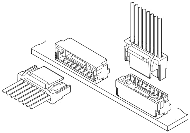 Schematic - JST Connectors GH Wire-to-Board Connectors